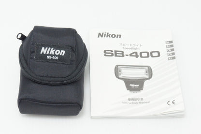 美品 Nikon ニコン SPEEDLIGHT SB-400 スピードライト ポーチ付 260728l