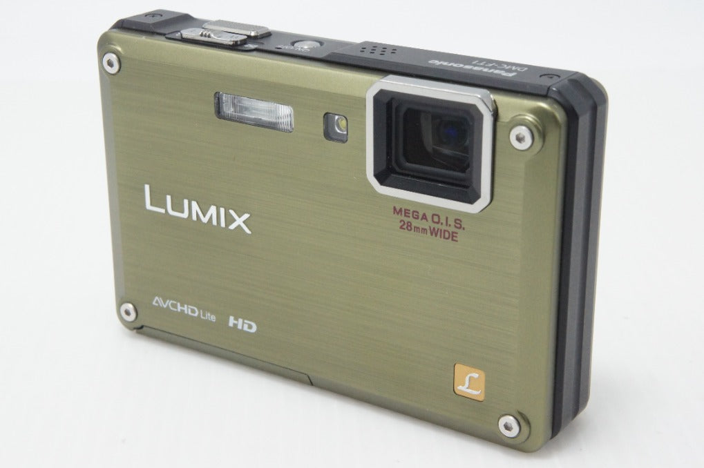Excellent Condition Panasonic LUMIX DMC-FT1 Compact Digital Camera Foliage Green with Original Box 260728u