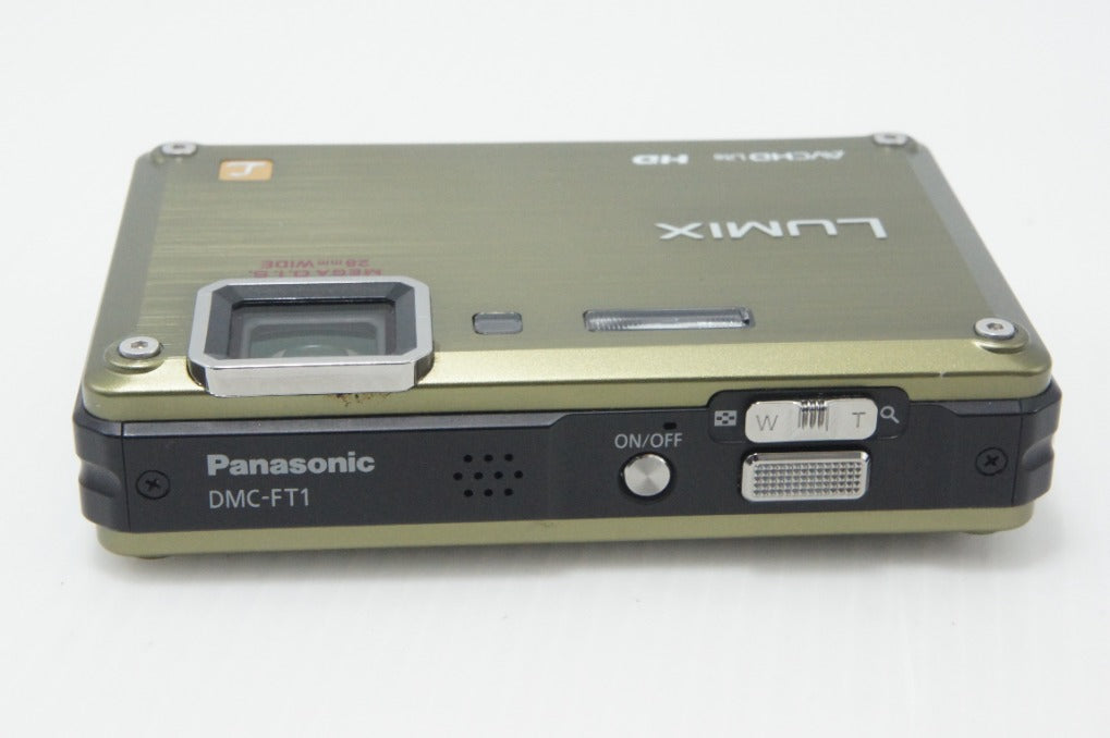 Excellent Condition Panasonic LUMIX DMC-FT1 Compact Digital Camera Foliage Green with Original Box 260728u