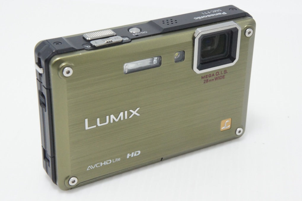 Excellent Condition Panasonic LUMIX DMC-FT1 Compact Digital Camera Foliage Green with Original Box 260728u