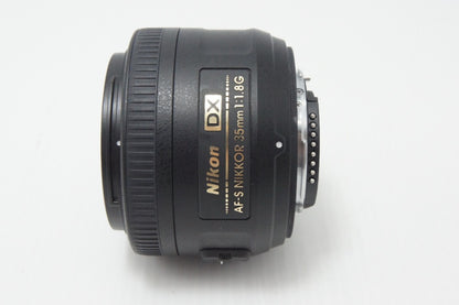 美品 Nikon ニコン AF-S DX NIKKOR 35mm F1.8G APS-C フード ポーチ付 260728x