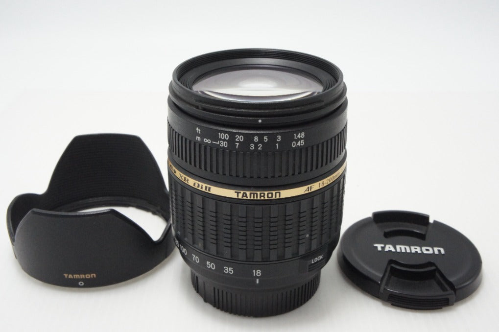 TAMRON タムロン AF 18-200mm F3.5-6.3 XR Di II LD Aspherical IF MACRO A14 Nikon Fマウント APS-C フード付 260728y