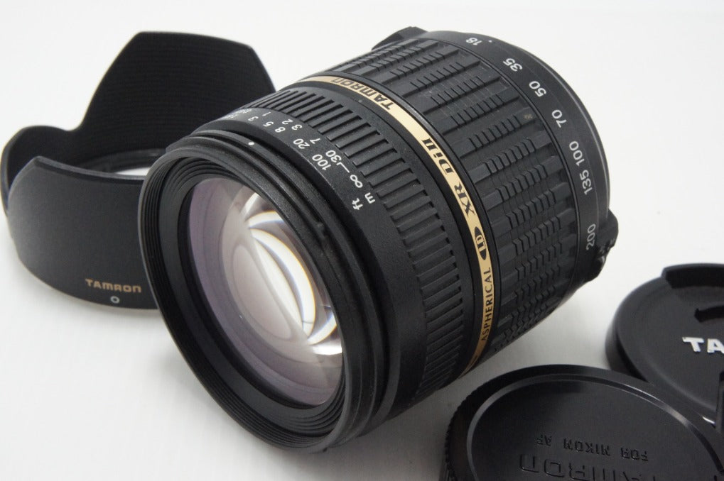 TAMRON タムロン AF 18-200mm F3.5-6.3 XR Di II LD Aspherical IF MACRO A14 Nikon Fマウント APS-C フード付 260728y