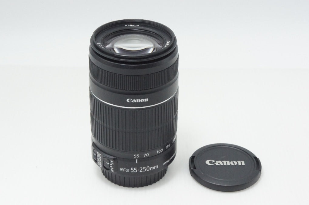 美品 Canon キヤノン EF-S 55-250mm F4-5.6 IS II APS-C ズームレンズ 260729b