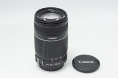 美品 Canon キヤノン EF-S 55-250mm F4-5.6 IS II APS-C ズームレンズ 260729b