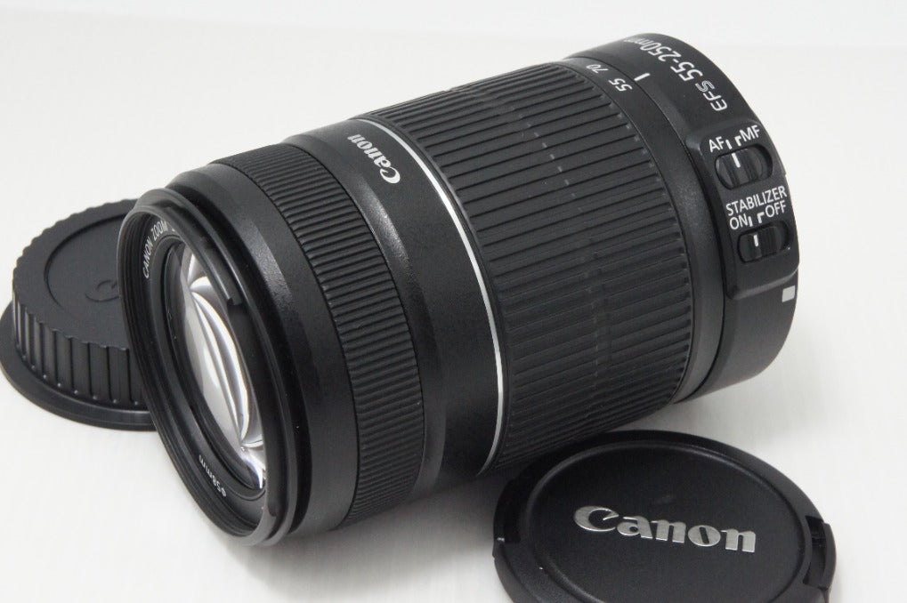美品 Canon キヤノン EF-S 55-250mm F4-5.6 IS II APS-C ズームレンズ 260729b