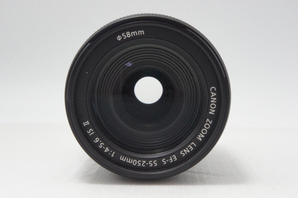美品 Canon キヤノン EF-S 55-250mm F4-5.6 IS II APS-C ズームレンズ 260729b