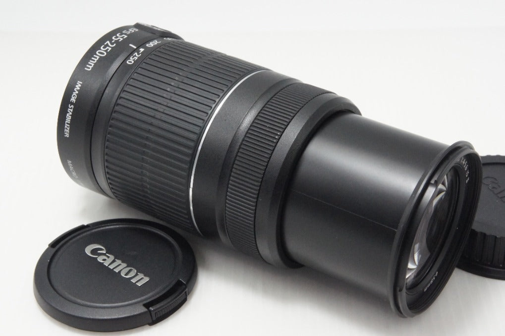 美品 Canon キヤノン EF-S 55-250mm F4-5.6 IS II APS-C ズームレンズ 260729b