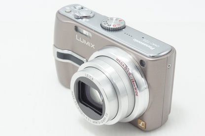 美品 Panasonic パナソニック LUMIX DMC-TZ3 コンパクトデジタルカメラ ブラウン ケース 元箱付 260729e
