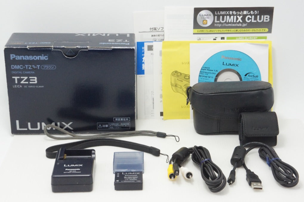 美品 Panasonic パナソニック LUMIX DMC-TZ3 コンパクトデジタルカメラ