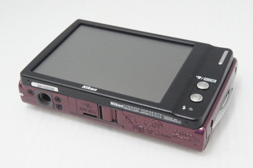 美品 Nikon ニコン COOLPIX S230 コンパクトデジタルカメラ パープル 260729f