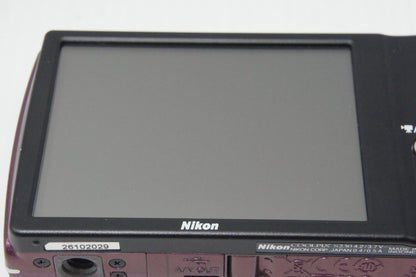 美品 Nikon ニコン COOLPIX S230 コンパクトデジタルカメラ パープル 260729f