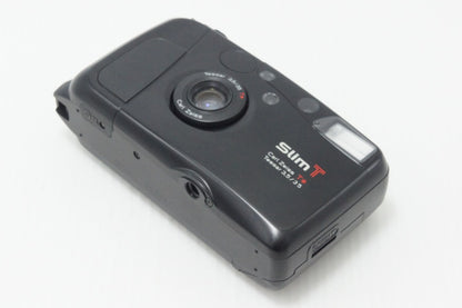 良品 KYOCERA 京セラ Slim T (Carl Zeiss Tessar 35mm F3.5) 35mmコンパクトフィルムカメラ 260729g