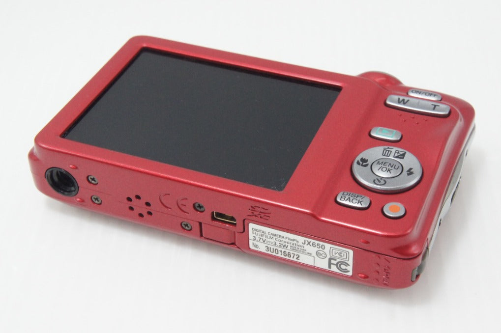 良品 FUJIFILM フジフィルム FinePix JX650 コンパクトデジタルカメラ レッド 260729m