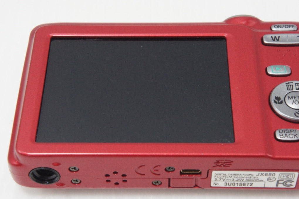 良品 FUJIFILM フジフィルム FinePix JX650 コンパクトデジタルカメラ レッド 260729m