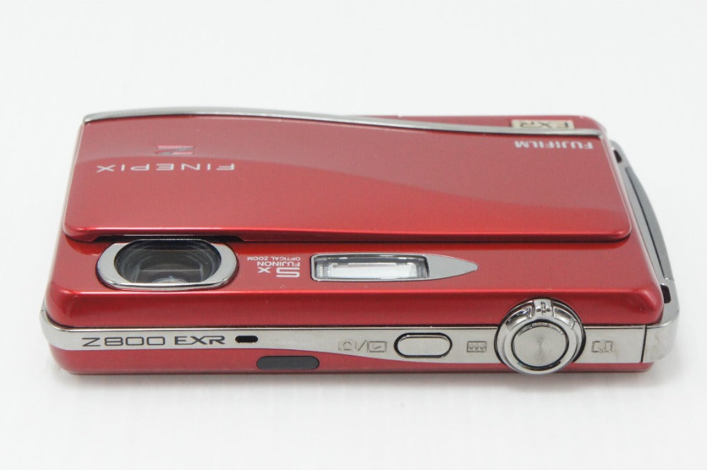 良品 FUJIFILM フジフィルム FinePix Z800EXR コンパクトデジタルカメラ レッド 元箱付 260729q