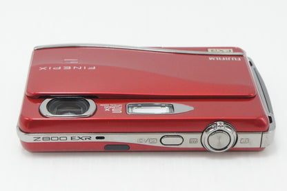 良品 FUJIFILM フジフィルム FinePix Z800EXR コンパクトデジタルカメラ レッド 元箱付 260729q