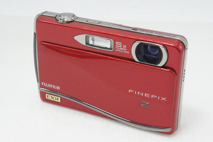 良品 FUJIFILM フジフィルム FinePix Z800EXR コンパクトデジタルカメラ レッド ケース付 260729r