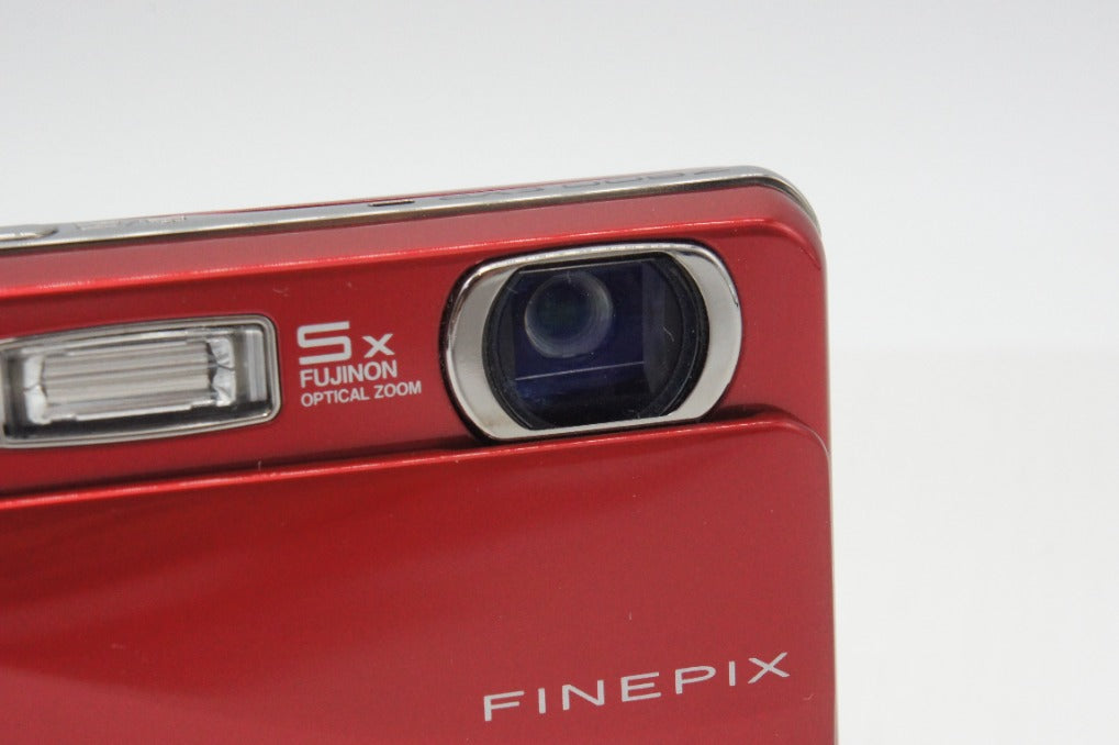 良品 FUJIFILM フジフィルム FinePix Z800EXR コンパクトデジタルカメラ レッド ケース付 260729r