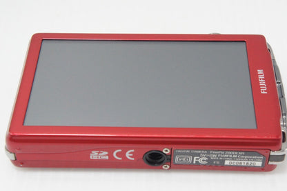 良品 FUJIFILM フジフィルム FinePix Z800EXR コンパクトデジタルカメラ レッド ケース付 260729r