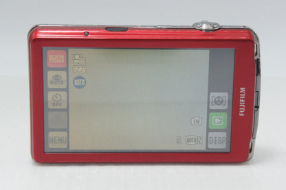 良品 FUJIFILM フジフィルム FinePix Z800EXR コンパクトデジタルカメラ レッド ケース付 260729r