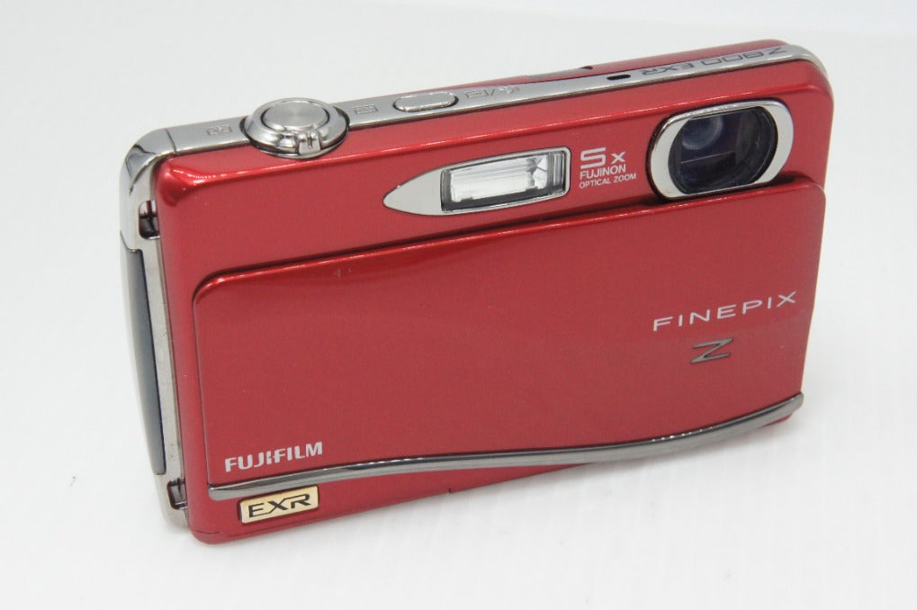 良品 FUJIFILM フジフィルム FinePix Z800EXR コンパクトデジタルカメラ レッド ケース付 260729r