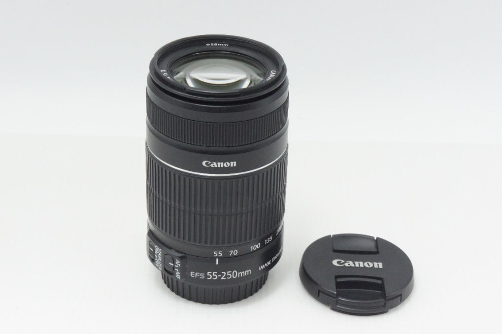 美品 Canon キヤノン EF-S 55-250mm F4-5.6 IS II APS-C ズームレンズ 260729t