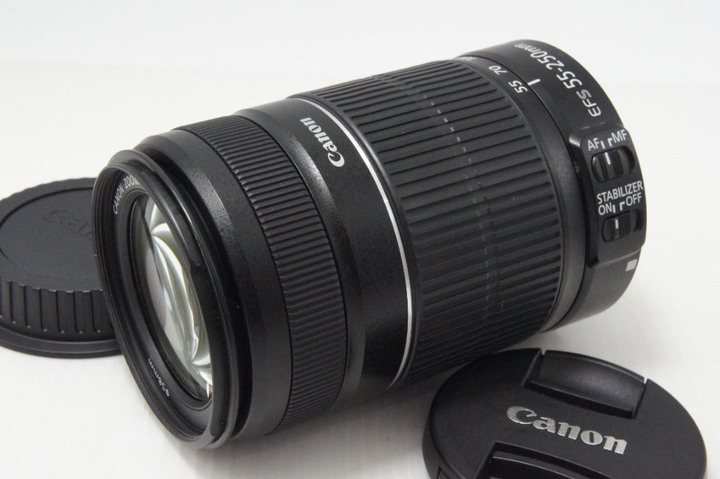 美品 Canon キヤノン EF-S 55-250mm F4-5.6 IS II APS-C ズームレンズ 260729t