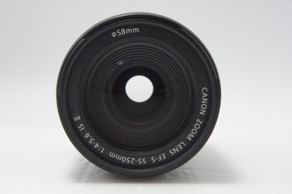 美品 Canon キヤノン EF-S 55-250mm F4-5.6 IS II APS-C ズームレンズ 260729t
