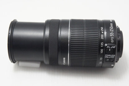 美品 Canon キヤノン EF-S 55-250mm F4-5.6 IS II APS-C ズームレンズ 260729t