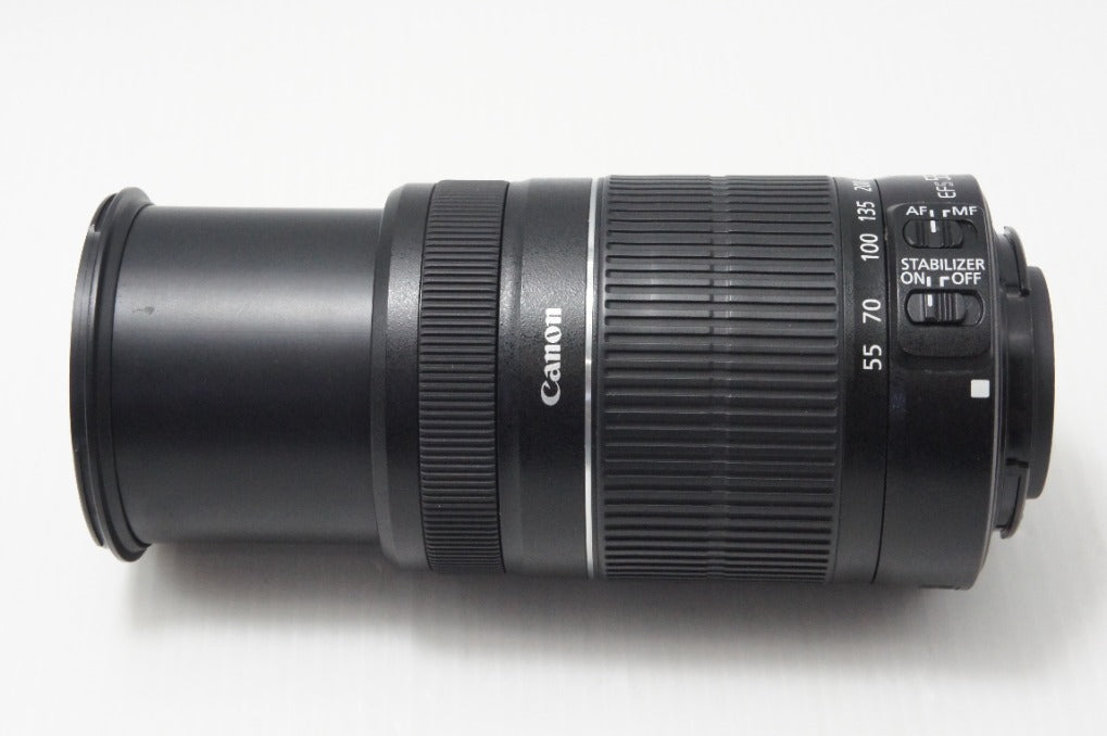 美品 Canon キヤノン EF-S 55-250mm F4-5.6 IS II APS-C ズームレンズ 260729t