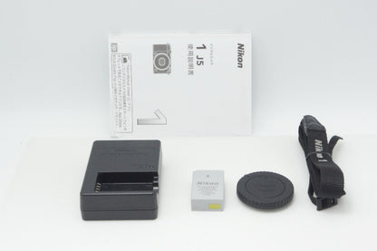 美品 Nikon ニコン 1 J5 ボディ ミラーレス一眼カメラ シルバー 260729u