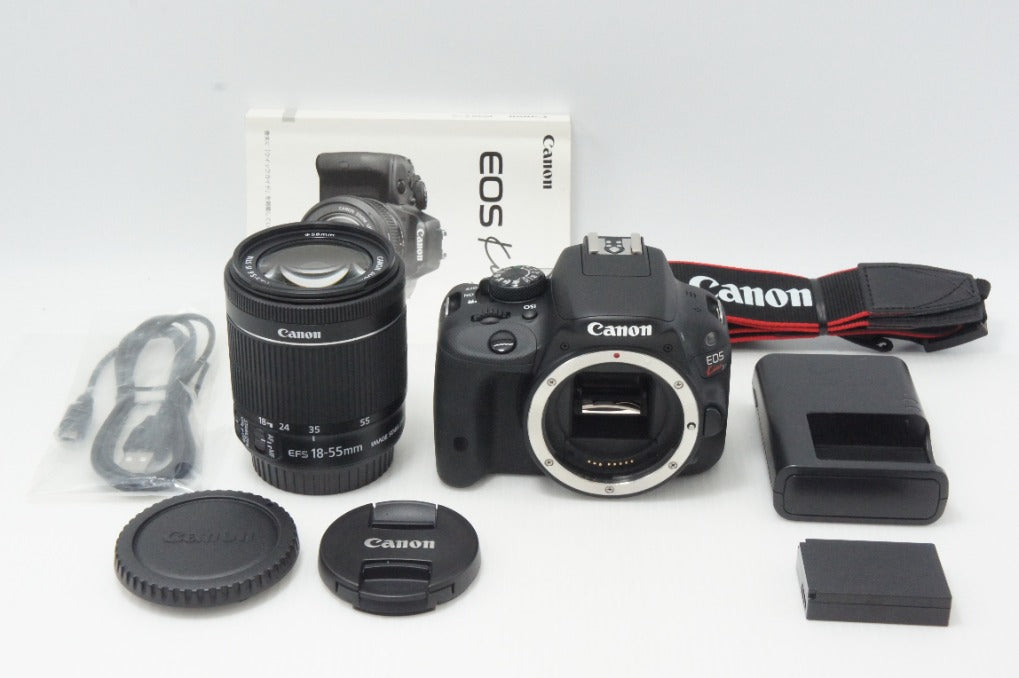 美品 Canon キヤノン EOS Kiss X7 ボディ + EF-S 18-55mm IS STM レンズキット デジタル一眼レフカメラ 260730ac