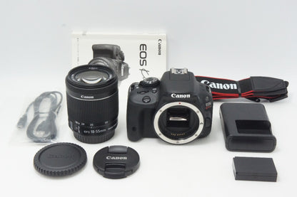 美品 Canon キヤノン EOS Kiss X7 ボディ + EF-S 18-55mm IS STM レンズキット デジタル一眼レフカメラ 260730ac