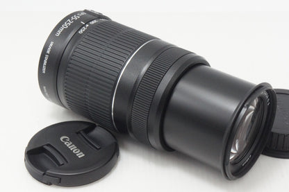 美品 Canon キヤノン EF-S 55-250mm F4-5.6 IS II APS-C ズームレンズ 260730ad