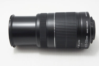 美品 Canon キヤノン EF-S 55-250mm F4-5.6 IS II APS-C ズームレンズ 260730ad