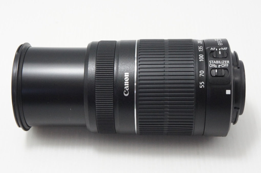 美品 Canon キヤノン EF-S 55-250mm F4-5.6 IS II APS-C ズームレンズ 260730ad