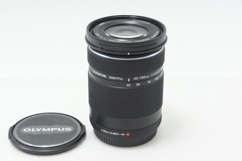 良品 OLYMPUS オリンパス M.ZUIKO DIGITAL ED 40-150mm F4-5.6 R マイクロフォーサーズ ズームレンズ ブラック 260730ai