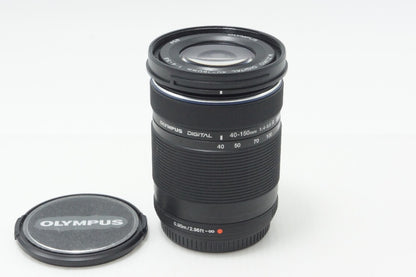 良品 OLYMPUS オリンパス M.ZUIKO DIGITAL ED 40-150mm F4-5.6 R マイクロフォーサーズ ズームレンズ ブラック 260730ai