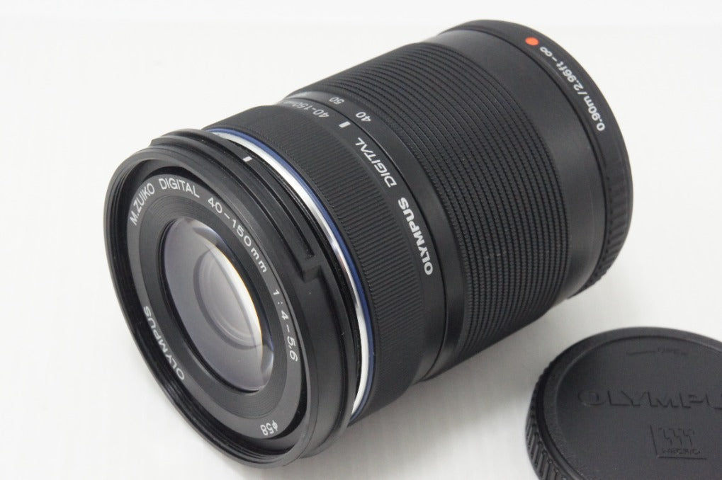 良品 OLYMPUS オリンパス M.ZUIKO DIGITAL ED 40-150mm F4-5.6 R マイクロフォーサーズ ズームレンズ ブラック 260730ai