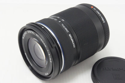 良品 OLYMPUS オリンパス M.ZUIKO DIGITAL ED 40-150mm F4-5.6 R マイクロフォーサーズ ズームレンズ ブラック 260730ai