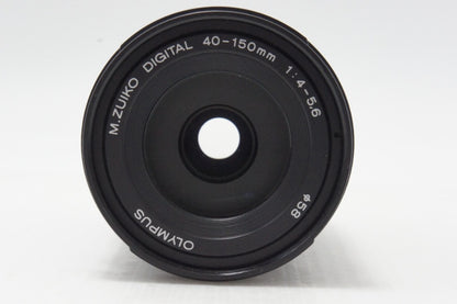 良品 OLYMPUS オリンパス M.ZUIKO DIGITAL ED 40-150mm F4-5.6 R マイクロフォーサーズ ズームレンズ ブラック 260730ai