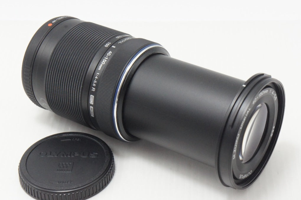 良品 OLYMPUS オリンパス M.ZUIKO DIGITAL ED 40-150mm F4-5.6 R マイクロフォーサーズ ズームレンズ ブラック 260730ai