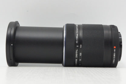 良品 OLYMPUS オリンパス M.ZUIKO DIGITAL ED 40-150mm F4-5.6 R マイクロフォーサーズ ズームレンズ ブラック 260730ai