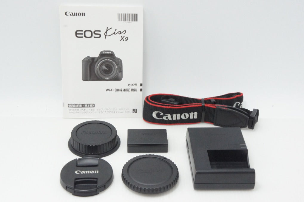 美品 Canon キヤノン EOS Kiss X9 ボディ + EF-S 18-55mm IS STM レンズキット デジタル一眼レフカメラ 260730ak