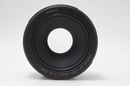 美品 Canon キヤノン EF 50mm F1.8 STM フルサイズ 単焦点レンズ 元箱付 260730al