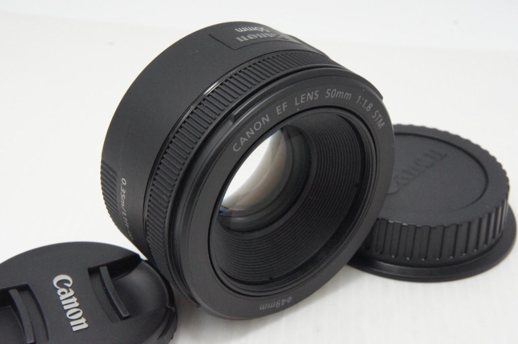 美品 Canon キヤノン EF 50mm F1.8 STM フルサイズ 単焦点レンズ 元箱付 260730al