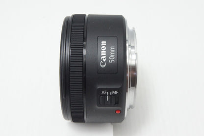 美品 Canon キヤノン EF 50mm F1.8 STM フルサイズ 単焦点レンズ 元箱付 260730al