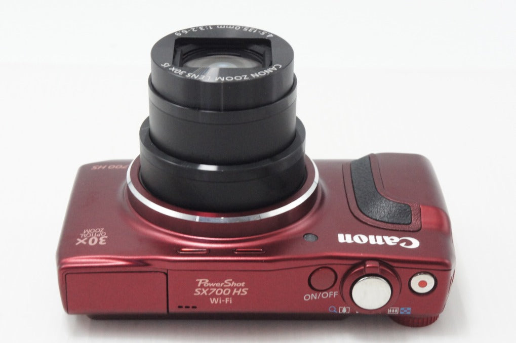 美品 Canon キヤノン PowerShot SX700 HS コンパクトデジタルカメラ レッド 元箱付 260730b