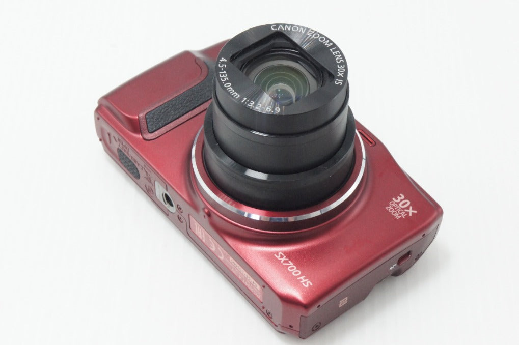 美品 Canon キヤノン PowerShot SX700 HS コンパクトデジタルカメラ レッド 元箱付 260730b